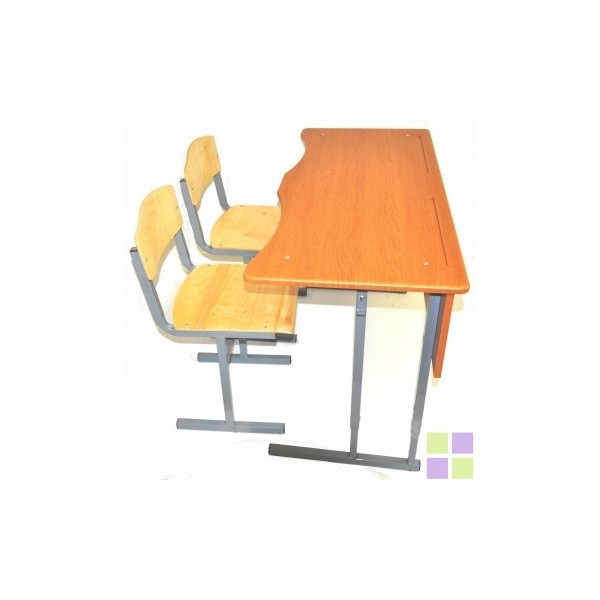 Стол +2 стула с фигурной столешницей